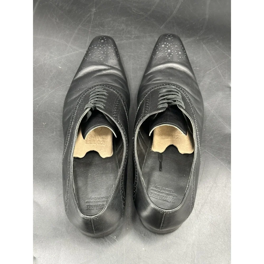 Pal Zileri Whole Cut Oxfords Brown Men's‎ Size 43.5 Black